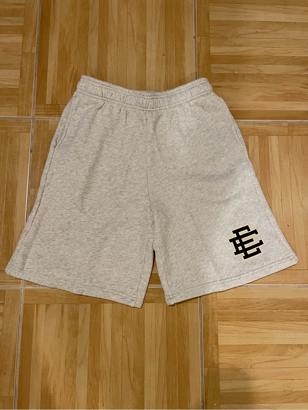 Eric Emanuel EE Men's Heather Gray Athletic Fleece Baggy Shorts Size XL